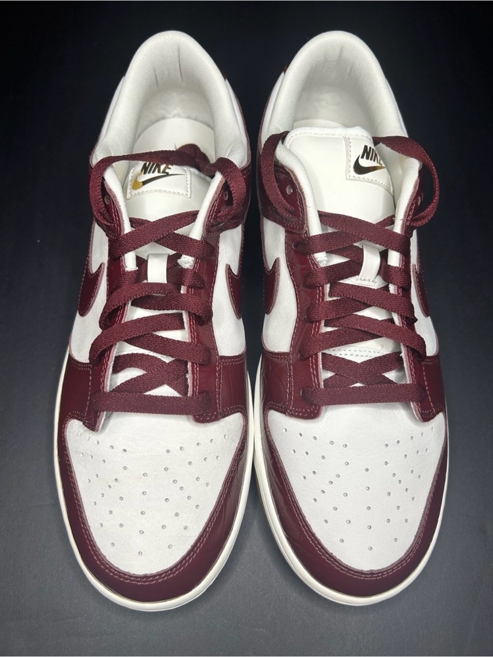 Nike Dunk Low LX Dark Team Red Croc Women’s 12 Men’s 10.5 NWOB